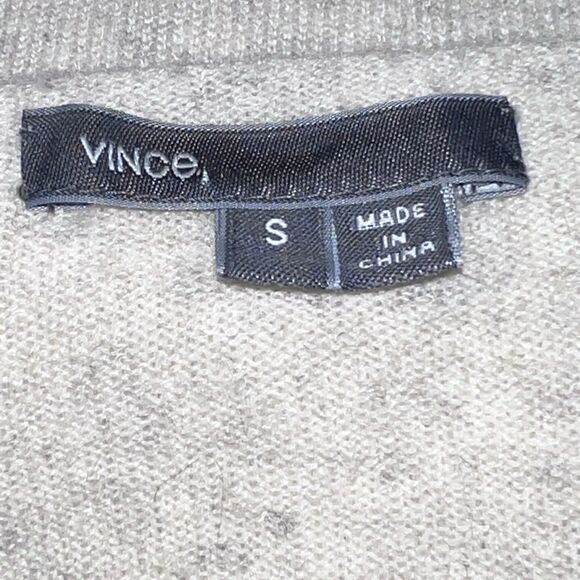 Vince Color Block 100% Cashmere Boat Neck Oversized Hi Low Sweater Womens Sz S - Picture 5 of 5